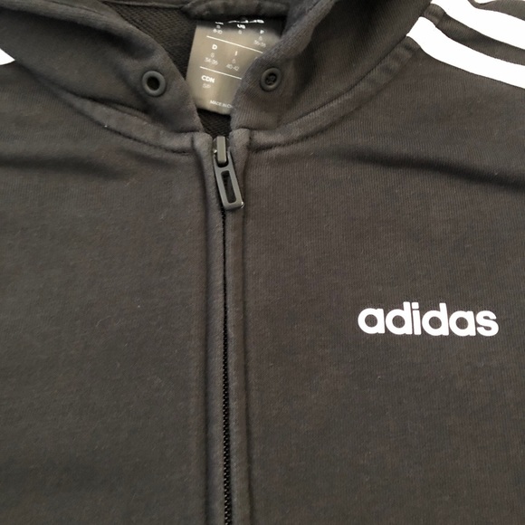 Adidas Full Zip up Black Women’s Hoodie - Picture 8 of 14